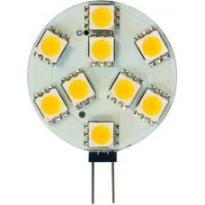 Лампа LED 2Вт G4 12V теплый белый(круглая) Feron